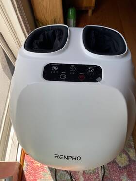 Rp-fm069r Renpho Foot Massager - Heat -fits Men Feet Size Up To 14 With Remote