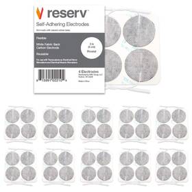 Reserv 815991022104 2 Inch Round Premium Re-usable Self Adhesive Electrode Pads For Tens/ems Unit Fa