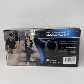 Resteck 713289148713 Shiatsu Massager For Neck And Back With Heat Adjustable Levels