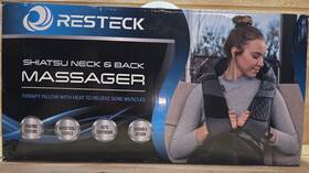Re-677 Resteck Shiatsu Massager For Neck And Back With Heat Carry Bag Amzrtn