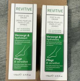 Revitive 060217493427 Foot And Leg Cream To Help Increase Conductivity 5.75 Fl. Oz Lot Of 2 New