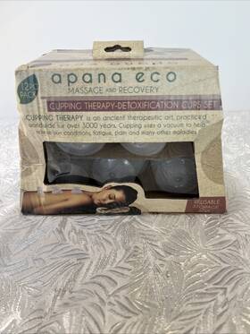 Revomadic 739754662164 Cupping Therapy Detoxification Cups Set Nib From Apana Eco 12pc