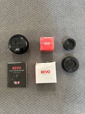 Revomadic 792264181501 Revo 4-in-1 Smart Cupping Therapy Massager Attachments And Post