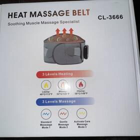 Cl-3666 Rohs Heat Massage Belt Soothing Muscle Specialist
