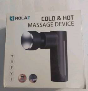 Rolaz 445046418403 New Massage Portable Gun With Heat And Cold Deep Tissue Muscle Massager 5 Heads