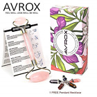 Rose-quartz-jade-roller Avrox In Rose Quartz Roller Natural Stone Face 9555621277092
