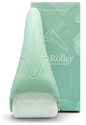 Rsb-irl-222 Roselynboutique Ice Roller For Face Wrinkles Fine Lines Puffiness Stick Green