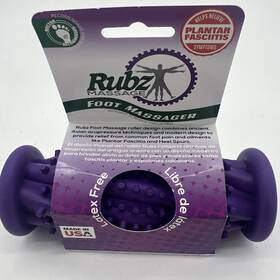 Rubz Massage 017166983672 New Duenorth Foot Massager Plantar Fasciitis Purple Latex Free Frees&h