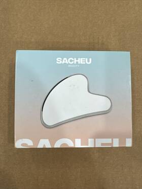 Sacheu 850019864021 Stainless Steel Gua Sha Tool With Pouch Reduce Puffiness Lymphatic Drain By