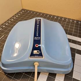 638.22640 Sears Roebuck Vintage Foot Massager With Heat Powder Blue - Tested Works