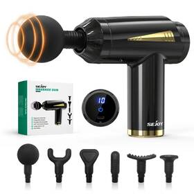 Ws-205-bla Sejoy Portable Massage Gun For Pain Relief Black