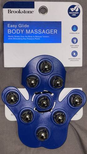 Sa9551 Series &amp Fitness Hand Massage Roller With 9 Metal Rollers And Flexible Grip To Contour The Body
