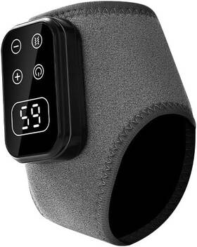 Dsad62131 Seryuc Portable Wireless Triple-method Foot Massager With Heat 5 Speeds Temps Grey