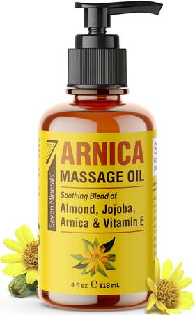 Us-massagew-arnica-4oz Seven Minerals Arnica Sore Muscle Massage Oil For Therapy 4 Oz Ideal Professio