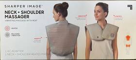1011620 Sharper Image Neck And Shoulder Wrap Heated Pain Relief Massager - Gray