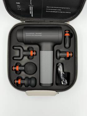 1013002 Sharper Image Brandnew Powerboost Deep Tissue Massage Gun
