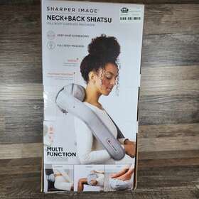 1014508 Sharper Image Multi-function Shiatsu Full Body Cordless Massager New