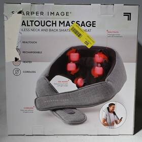 1014841 Sharper Image Realtouch Neck And Back Heated Massager