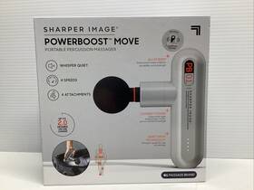 1016176 Sharper Image Deep Tissue Portable Percussion Massage Gun Powerboost Move Full