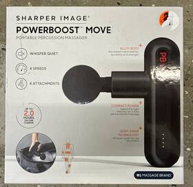 1017214 Sharper Image New Powerboost Pro Move Portable Percussion Massager