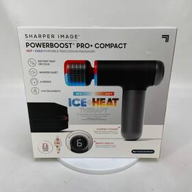 1017230 Sharper Image New Powerboost Pro Compact Hot And Cold Percussion Massager