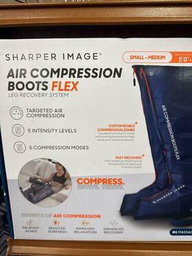 10175920104a Sharper Image Air Compression Boots Small/medium Size 5ft0-5ft8