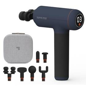 1018395 Sharper Image Powerboost Max Massage Gun With 6 Attachments Quiet Motor Erg