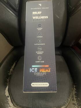 1018979 Sharper Image New Sealed Power Percussion Hot Cold Massager