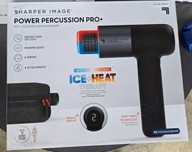 1940218 Sharper Image Power Percussion Pro Hot Cold Massager New 24c