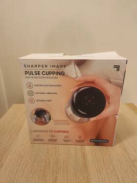 59844a24155 Sharper Image Pulse Cupping Massager For Stress Relief And Skin