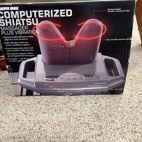 7006vcr Sharper Image Hw701 Computerized Shiatsu Kneading Neck Back Shoulders