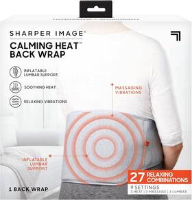 Sharper Image 740275058909 Deluxe Relaxing Back Heating Belt - Cordless Electric