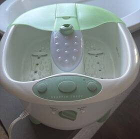Sharper Image 780352336872 Massaging Foot Spa With Hot Water Jets And Bubbles Pedi Attachments