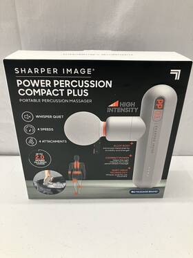 Sharper Image 840397500772 Compact Percussion Massage Gun Sore Muscle Massager New