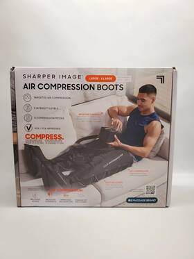 Sharper Image 840397502790 Large-x Large Targeted Air Compression Boots 5 Intensity Levels
