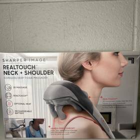 Sharper Image 840397504367 Realtouch Neck And Shoulder Massager Heated