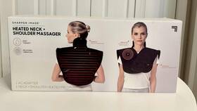 Sharper Image 843479106084 Heated Neck And Shoulder Massager Vibrating