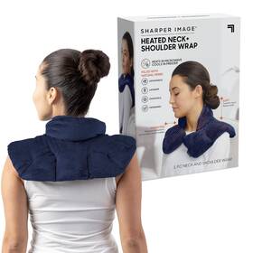 Sharper Image 843479107494 Heated Neck And Shoulder Wrap - Microwavable Warm Coo... Fast Ship