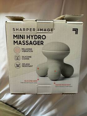 Sharper Image 843479109122 Mini Hydro Massager Sport Muscle Vibration Waterproof Nib