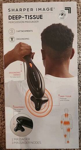 Sharper Image 843479138153 Nib Deep Tissue Percussion Massager