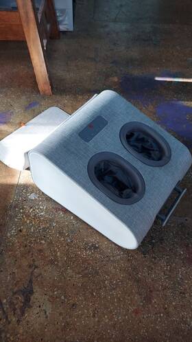 Sharper Image 843479155631 Shiatsu Foot Massager Compression Rolling Massage With Heat - Ob