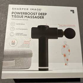 Sharper Image 843479156683 Powerboost Deep Tissue Percussion Massager