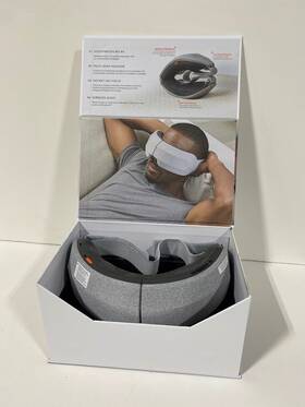 Sharper Image 843479181944 - Realtouch Eye Mask Hot Cold Massager Gray
