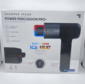 Sharper Image 843479183733 Power Percussion Pro Heat Cold Massager - Used
