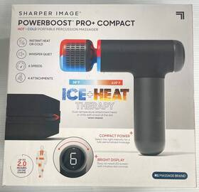 Sharper Image 843479184952 Powerboost Pro Comapct Hot And Cold Massage Gun