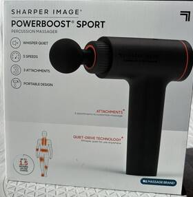 90644088 Sharper Image Powerboost Sport Percussion Handheld Massager Sealed 103-03