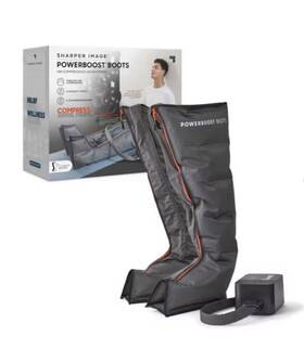 94718617 Sharper Image Powerboost Boots Air Compression Fits 25 Inch -31 Inseam Leg Massager
