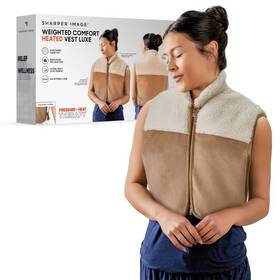 94761118 Sharper Image Pain Relief Weighted Comfort Heated Vest Luxe