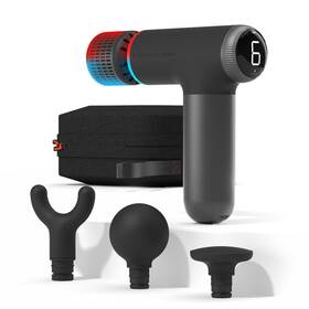 Sharper Image B0cfwp1g12 Powerboost Pro Hot Cold Compact Deep Tissue Massage Gun - 6 Speed