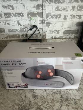 Bt01 Sharper Image Shiatsu Full Body Multifunctional Cordless Massager New In Box